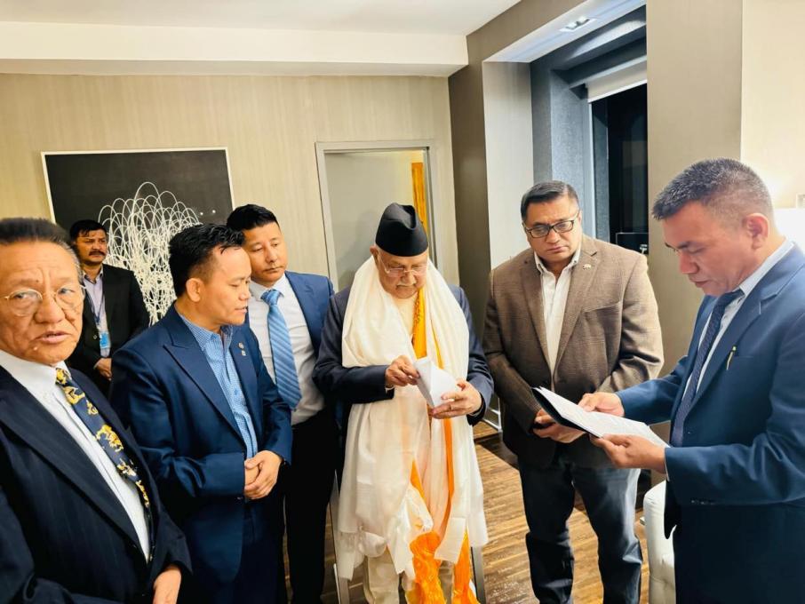 हिमताल विष्फोटबाट प्रभावित थामेको पुननिर्माणमा सहयोग गर्न प्रधानमन्त्रीसमक्ष विश्व शेर्पा संघको माग